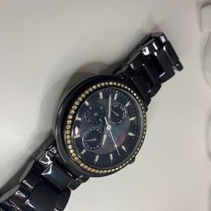Black Fossil Watch